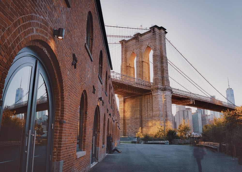 the Brooklyn bridge